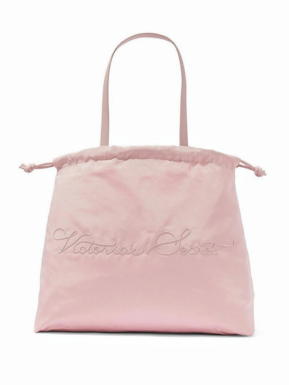 NWT Victoria's Secret Pink Cinched Drawstring Satin Tote Bag Pink 2026